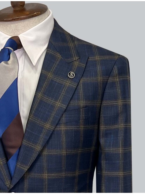 SUIT SARTORIA WOOL NAVY BLUE SUIT 2375