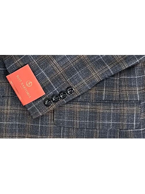 SUIT SARTORIA WOOL BROWN SUIT 2375