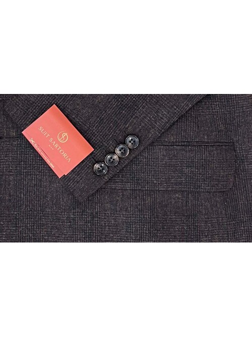 SUIT SARTORIA BROWN WOOL SUIT 2551