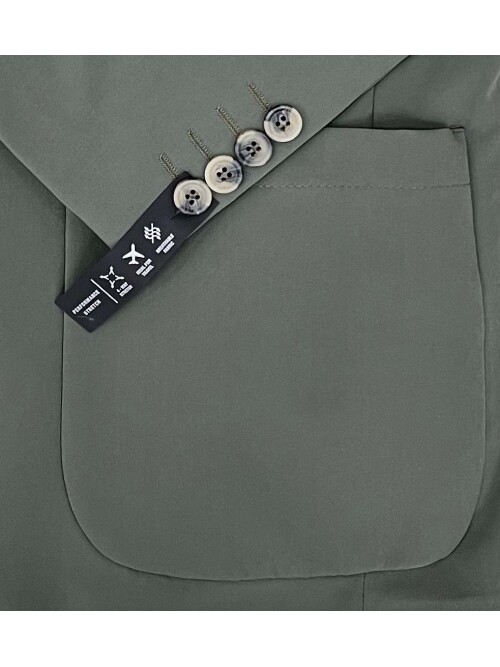 SUIT SARTORIA ÇIKMA YAKA KAPÜŞONLU YEŞİL PERFORMANS TAKIM 2630