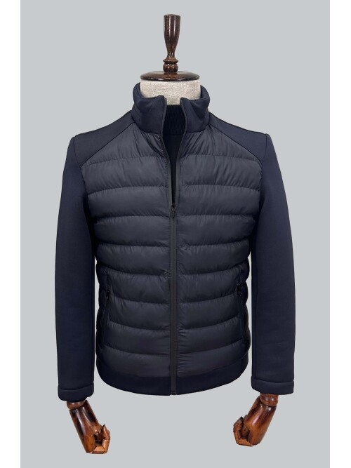 HAKİM YAKA LACİVERT MONT 8084