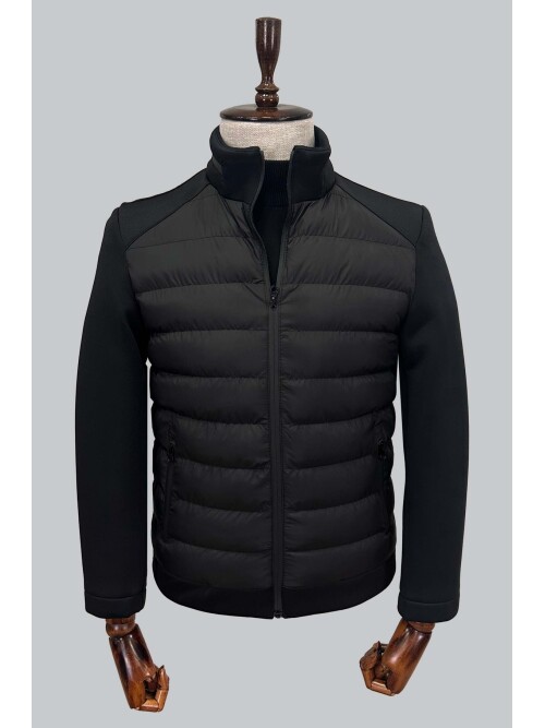 HAKİM YAKA SİYAH MONT 8084