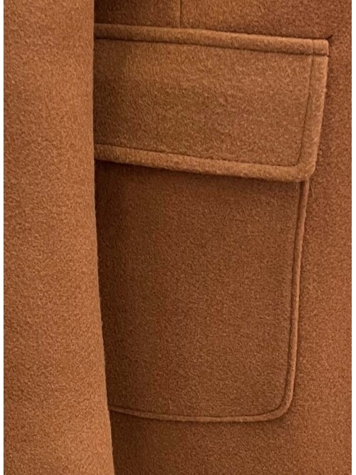 SUIT SARTORIA ÇIKARILABİLİR YAKA CAMEL KABAN 8082