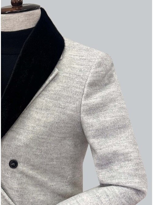 SUIT SARTORIA ÇIKARILABİLİR YAKA GRİ KABAN 8082