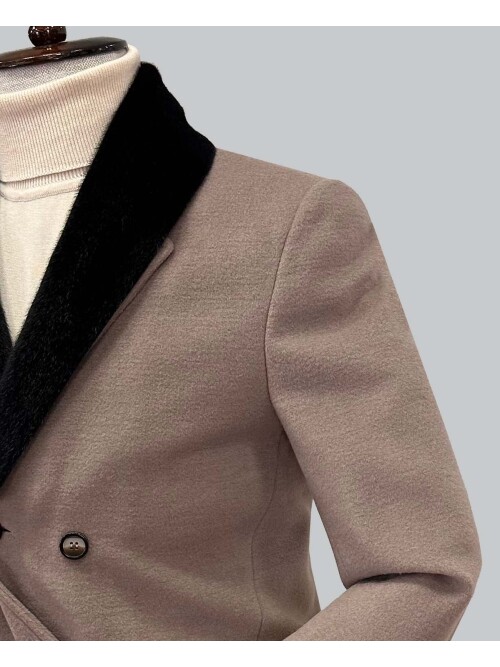 SUIT SARTORIA ÇIKARILABİLİR YAKA KAHVERENGİ KABAN 8082