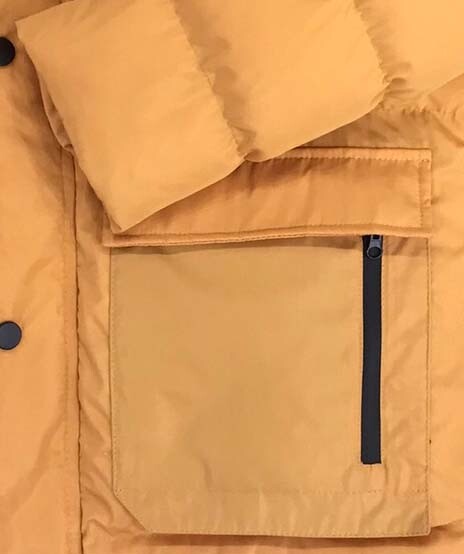 YELLOW HOODED COAT 8092