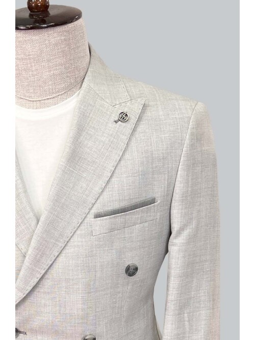 SUIT SARTORIA AÇIK GRİ KETEN TAKIM ELBİSE 2617