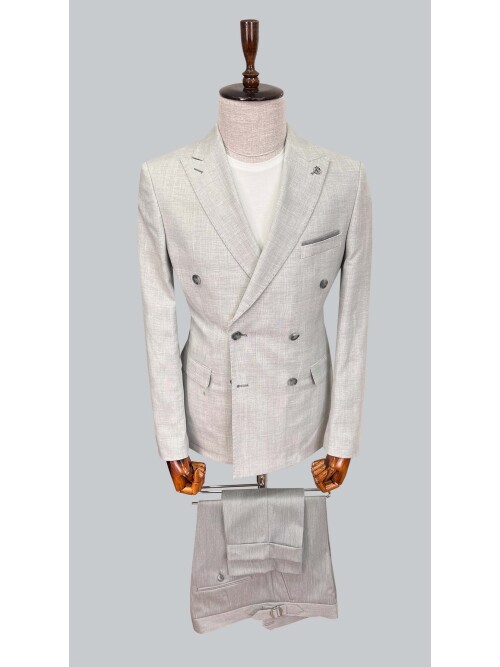 SUIT SARTORIA AÇIK GRİ KETEN TAKIM ELBİSE 2617