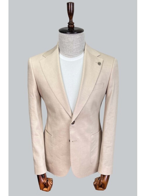 SUIT SARTORIA BEJ KETEN CEKET 4353