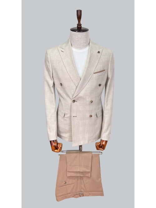 SUIT SARTORIA BEIGE LINEN SUIT 2617