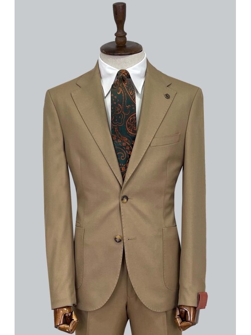 SUIT SARTORIA YÜN BEJ TAKIM ELBİSE 2448