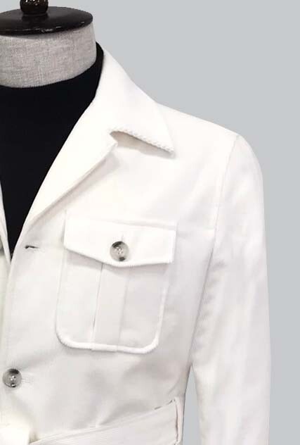 SUIT SARTORIA BEYAZ KADİFE KABAN 8126