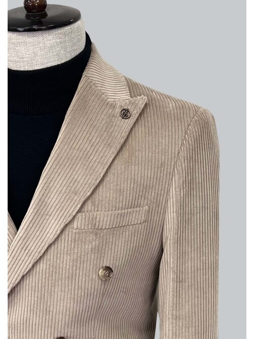 SUIT SARTORIA BEIGE VELVET JACKET 4403