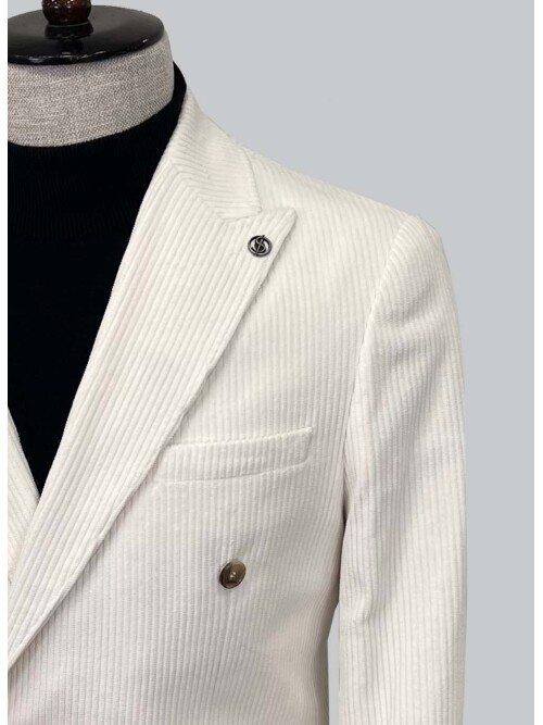SUIT SARTORIA BEYAZ KADİFE CEKET 4403