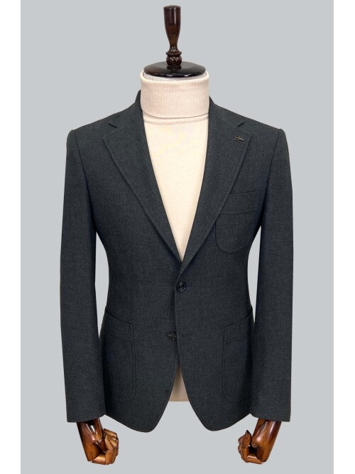 SUIT SARTORIA DARK GREY WOOL JACKET 4408