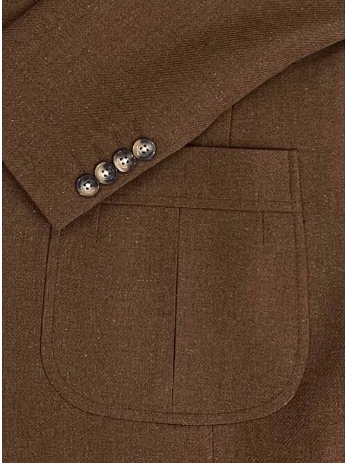 SUIT SARTORIA BROWN WOOL JACKET 4408