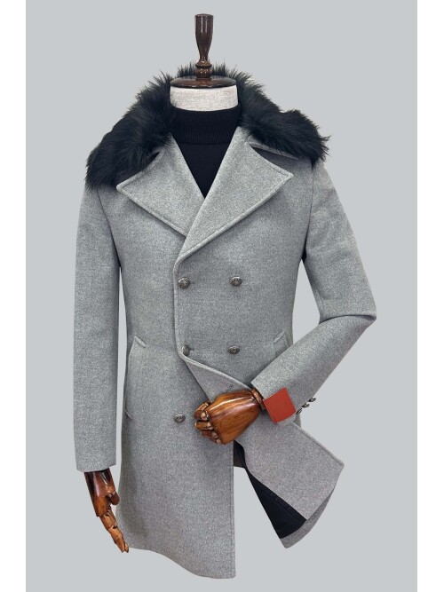 SUIT SARTORIA ÇIKMA YAKA GRİ KABAN 8090