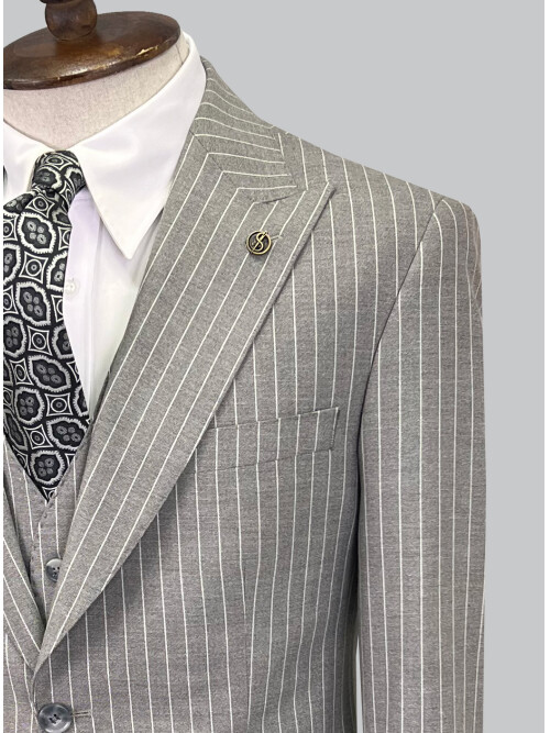 SUIT SARTORIA ÇİZGİLİ GRİ TAKIM ELBİSE 2760