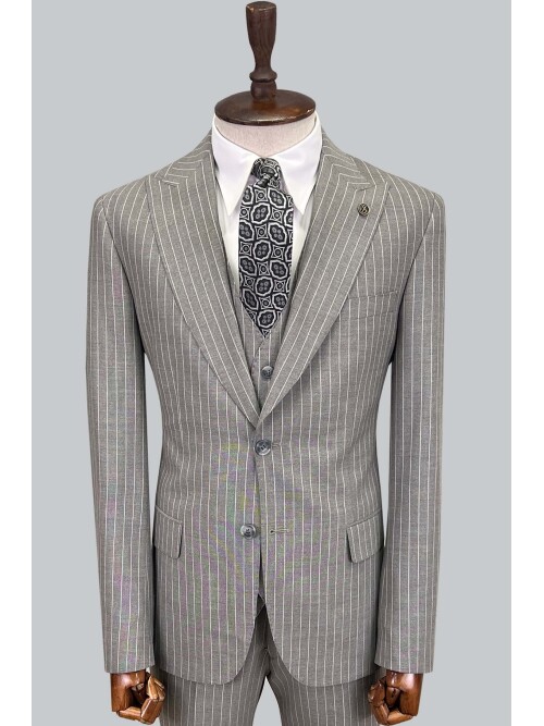 SUIT SARTORIA ÇİZGİLİ GRİ TAKIM ELBİSE 2760