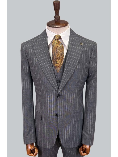 SUIT SARTORIA ÇİZGİLİ GRİ TAKIM ELBİSE 2760
