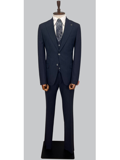 SUIT SARTORIA LACİVERT ÇİZGİLİ TAKIM ELBİSE 2320