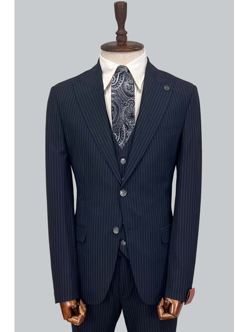 SUIT SARTORIA LACİVERT ÇİZGİLİ TAKIM ELBİSE 2320