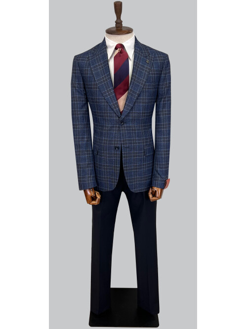 SUIT SARTORIA WOOL NAVY BLUE SUIT 2375
