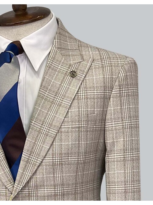 SUIT SARTORIA WOOL BEIGE SUIT 2375