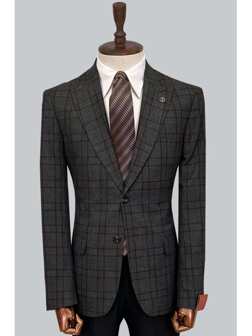 SUIT SARTORIA WOOL BROWN SUIT 2375