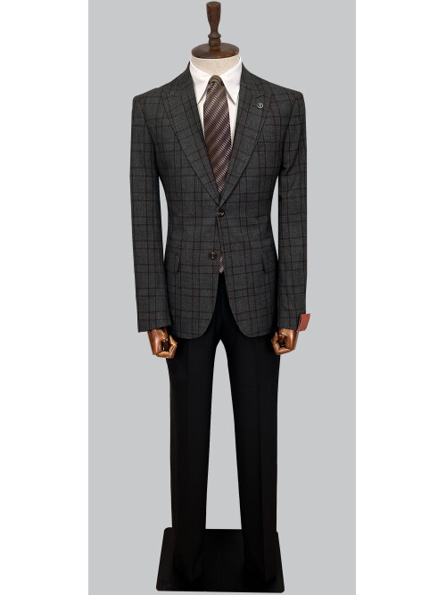 SUIT SARTORIA WOOL BROWN SUIT 2375