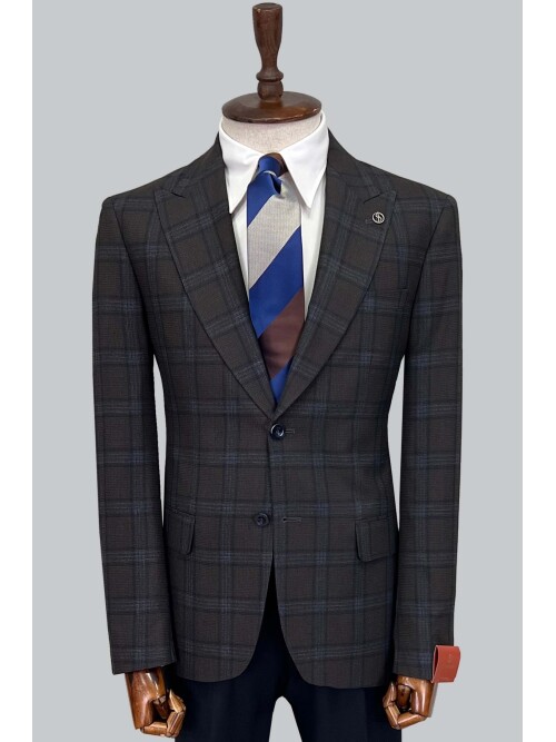 SUIT SARTORIA WOOL BROWN SUIT 2375