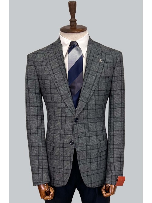 SUIT SARTORIA YÜN EKOSE TAKIM ELBİSE 2375