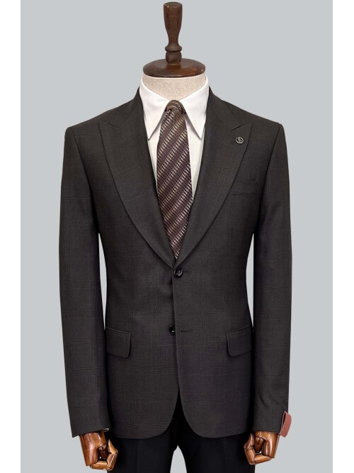 SUIT SARTORIA WOOL BROWN SUIT 2375