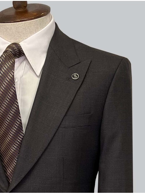 SUIT SARTORIA WOOL BROWN SUIT 2375