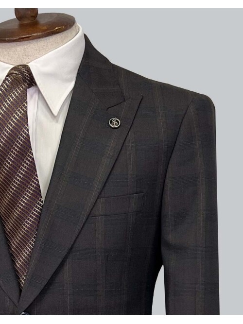 SUIT SARTORIA WOOL BROWN SUIT 2375