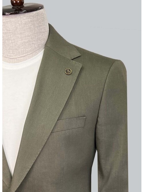 SUIT SARTORIA KHAKI LINEN JACKET 4353