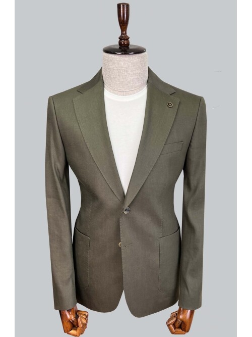 SUIT SARTORIA KHAKI LINEN JACKET 4353
