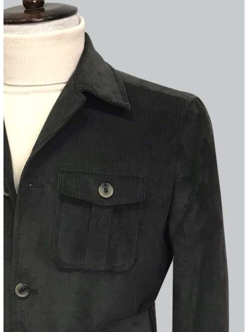 SUIT SARTORIA HAKİ KADİFE KABAN 8126