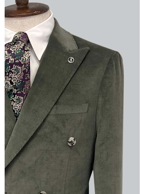 SUIT SARTORIA KHAKI DOUBLE BREASTED SUIT 2499