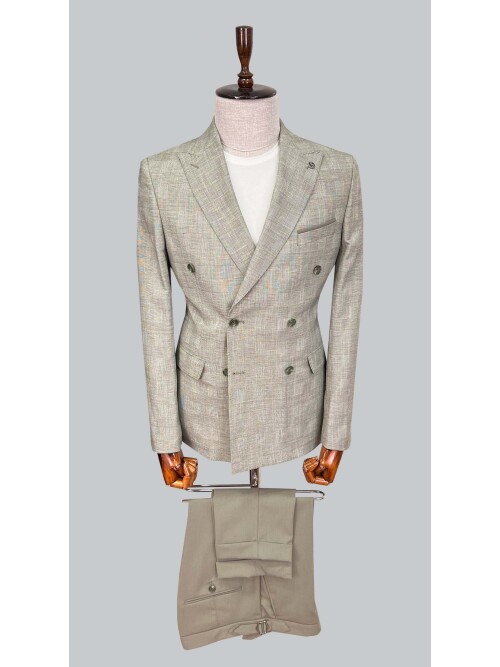 SUIT SARTORIA KHAKI LINEN SUIT 2617