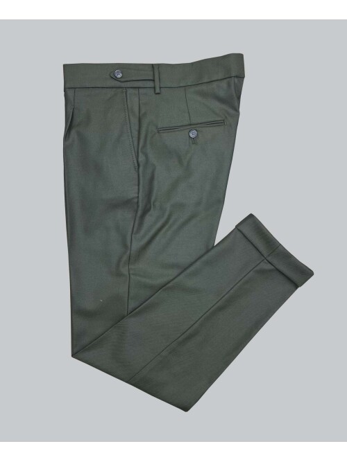 SUIT SARTORIA HAKİ TEK PİLE PANTOLON 1115