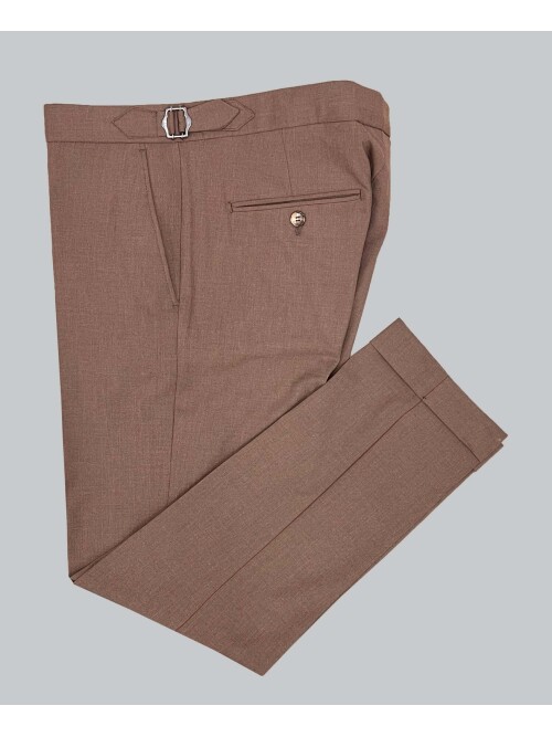 SUIT SARTORIA BROWN LINEN SUIT 2617