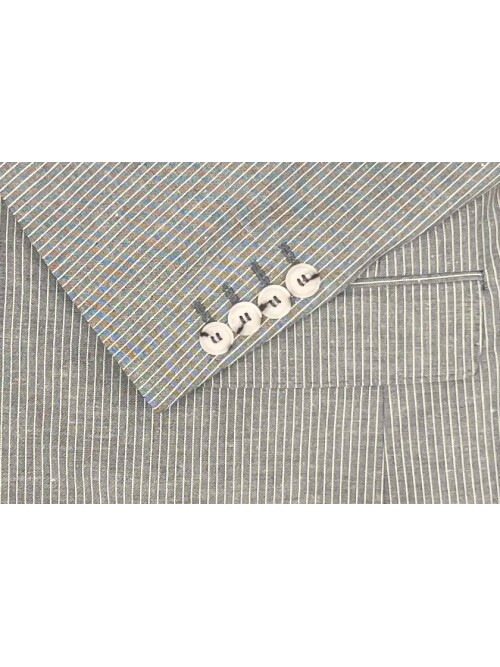 SUIT SARTORIA BLUE LINEN JACKET 4453