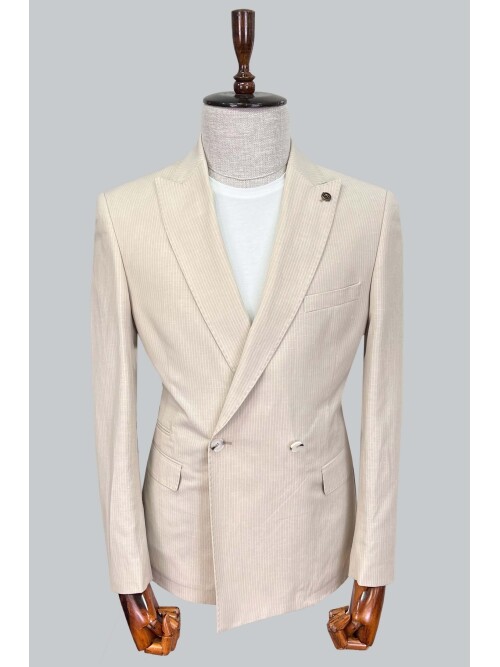 SUIT SARTORIA BEJ KETEN CEKET 4453