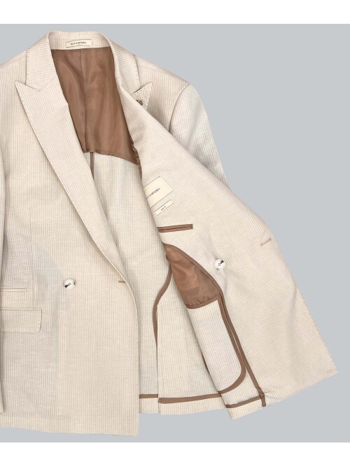 SUIT SARTORIA BEJ KETEN CEKET 4453