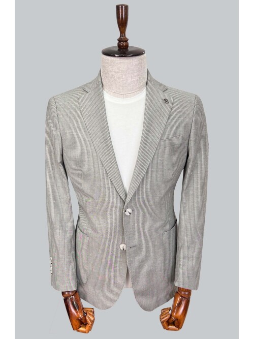 SUIT SARTORIA GRİ KETEN CEKET 4455