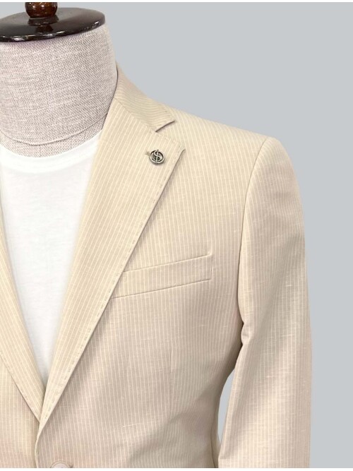 SUIT SARTORIA BEIGE LINEN JACKET 4455