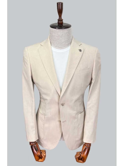 SUIT SARTORIA BEIGE LINEN JACKET 4455