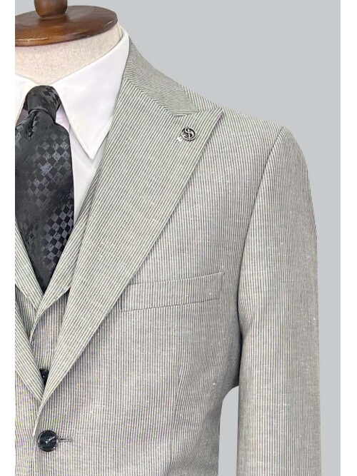 SUIT SARTORIA GREY LINEN SUIT 2675