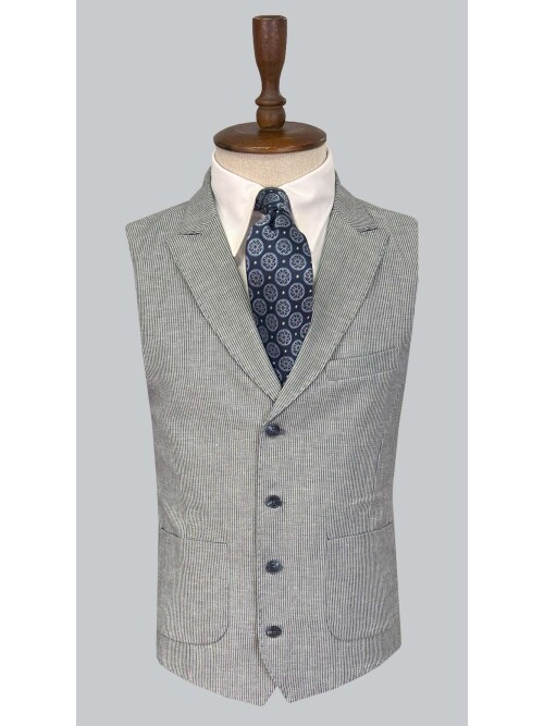 SUIT SARTORIA MAVİ KETEN TAKIM ELBİSE 2675